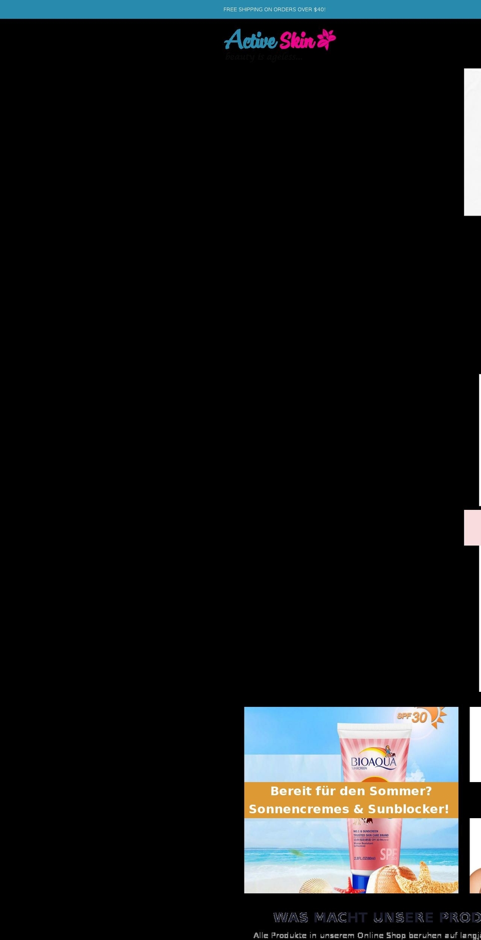active-skin.com — Shopify storefront screenshot