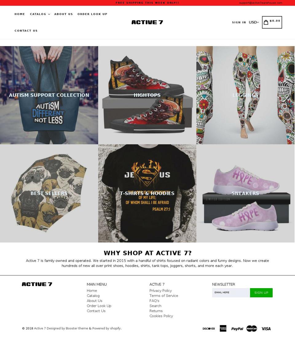 active7warehouse.com — Shopify storefront screenshot