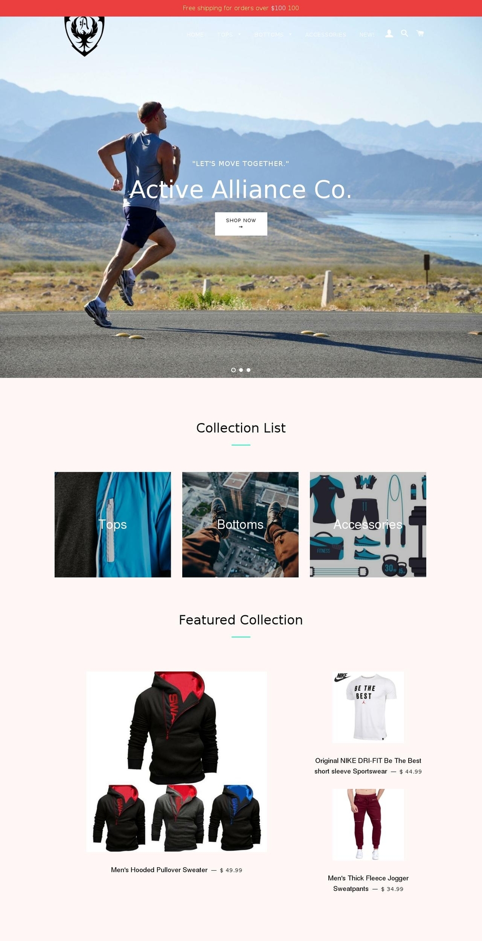 activeallianceco.com — Shopify storefront screenshot