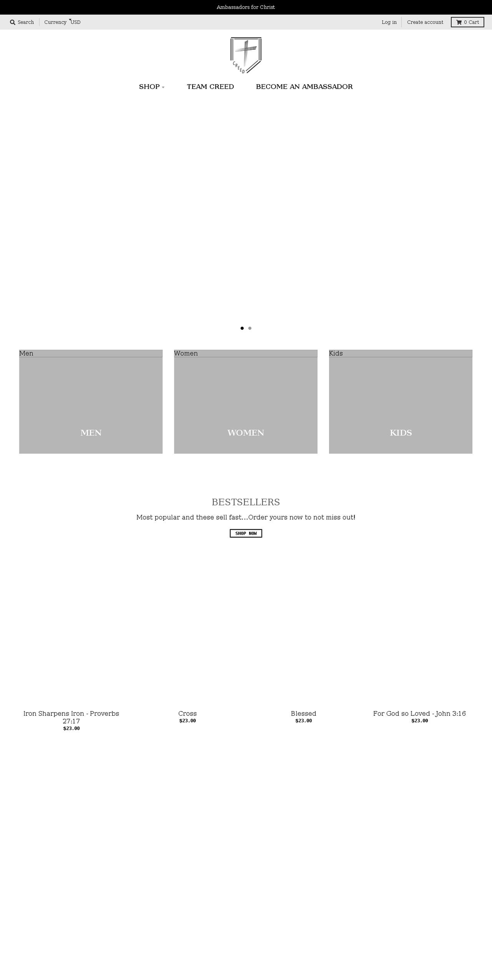 activecreed.com shopify website screenshot