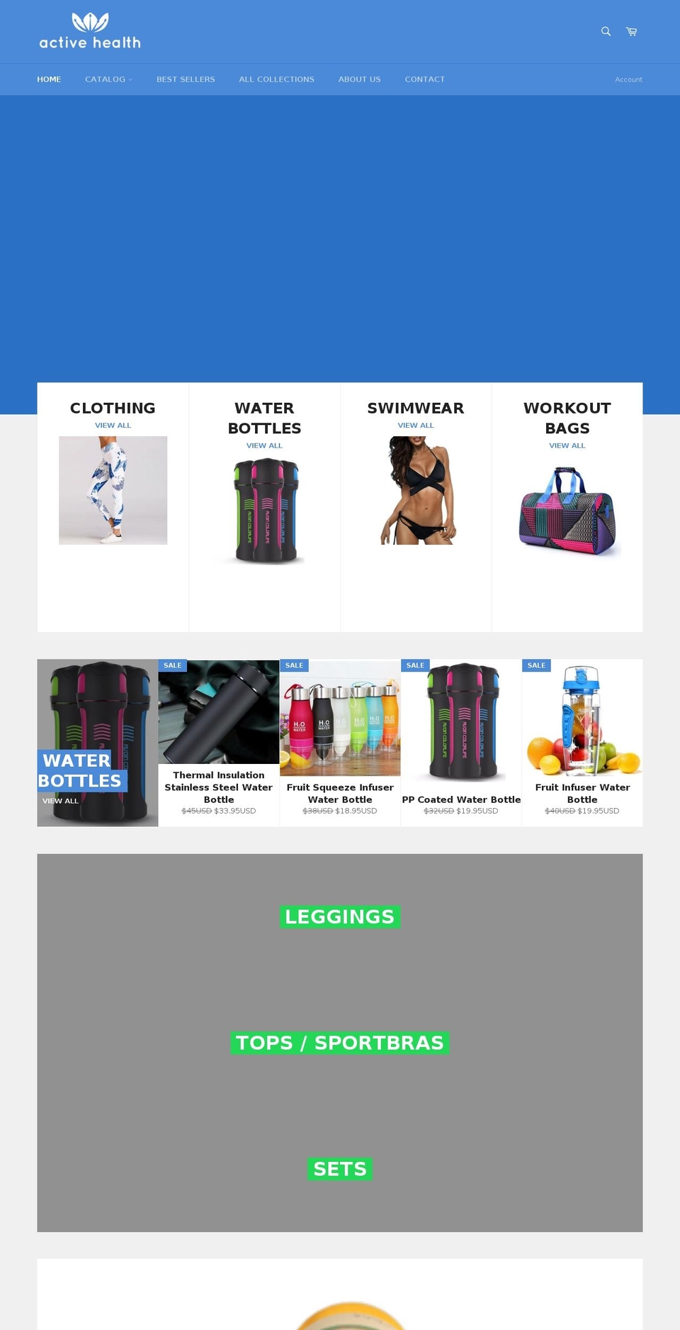 activehealthshop.com — Shopify storefront screenshot