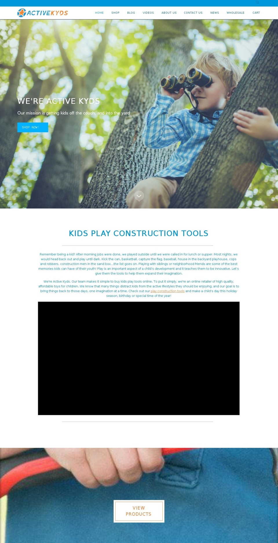 activekyds.com — Shopify storefront screenshot