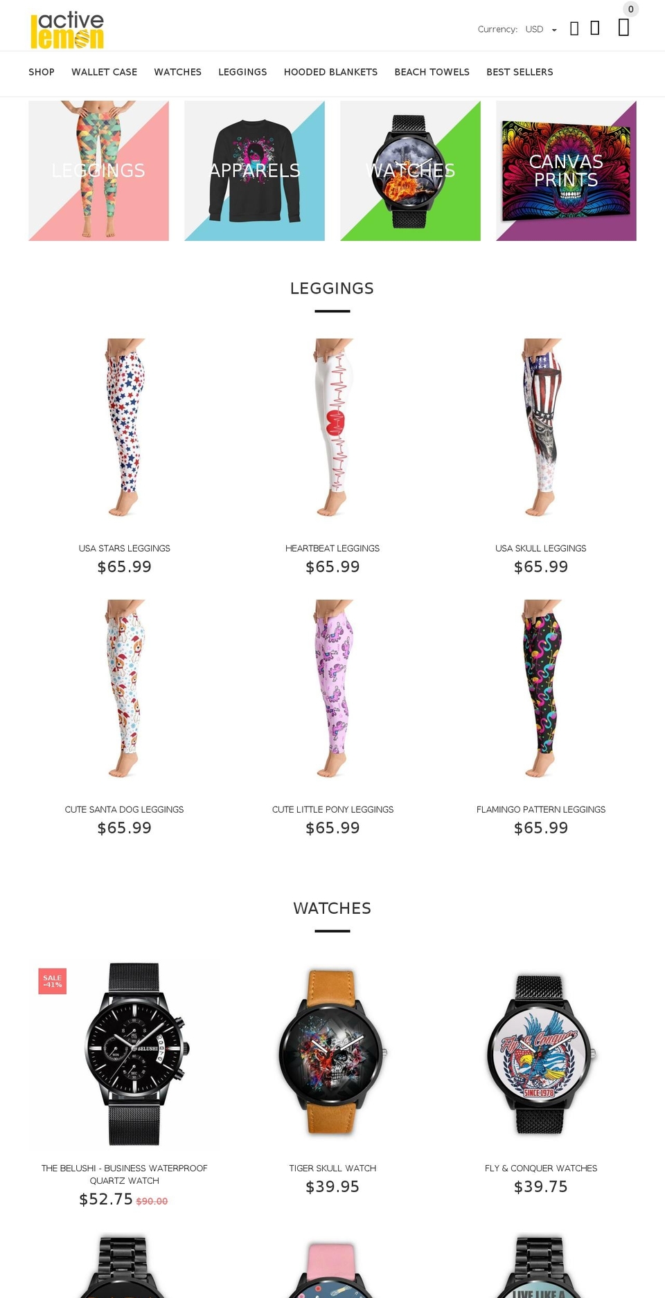 activelemon.myshopify.com shopify website screenshot