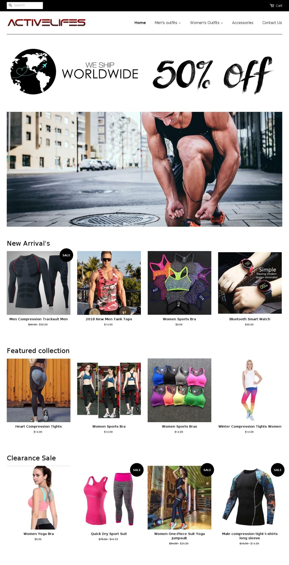 activelifes.com — Shopify storefront screenshot