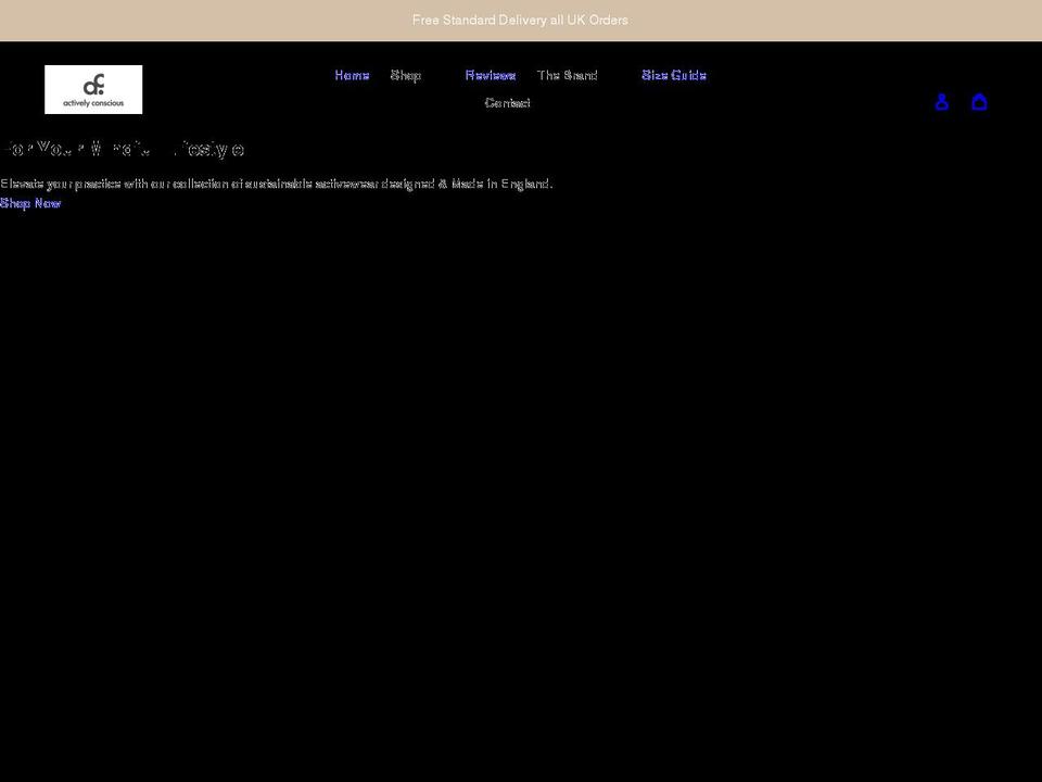 activelyconscious.com shopify website screenshot