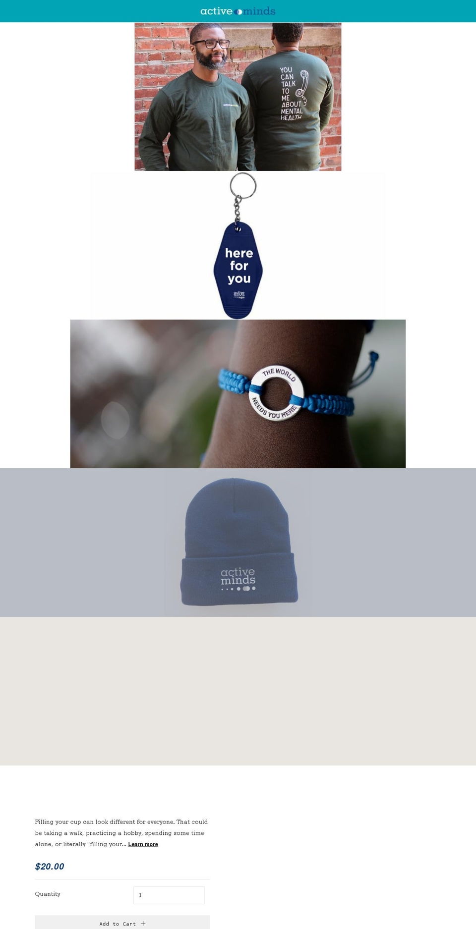 activemindsshop.myshopify.com shopify website screenshot