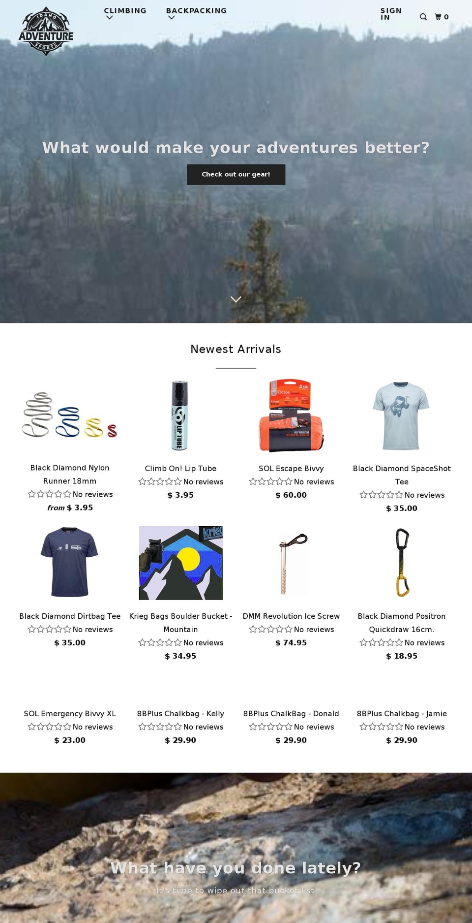 Copy of Parallax Shopify theme site example activepursuits.net