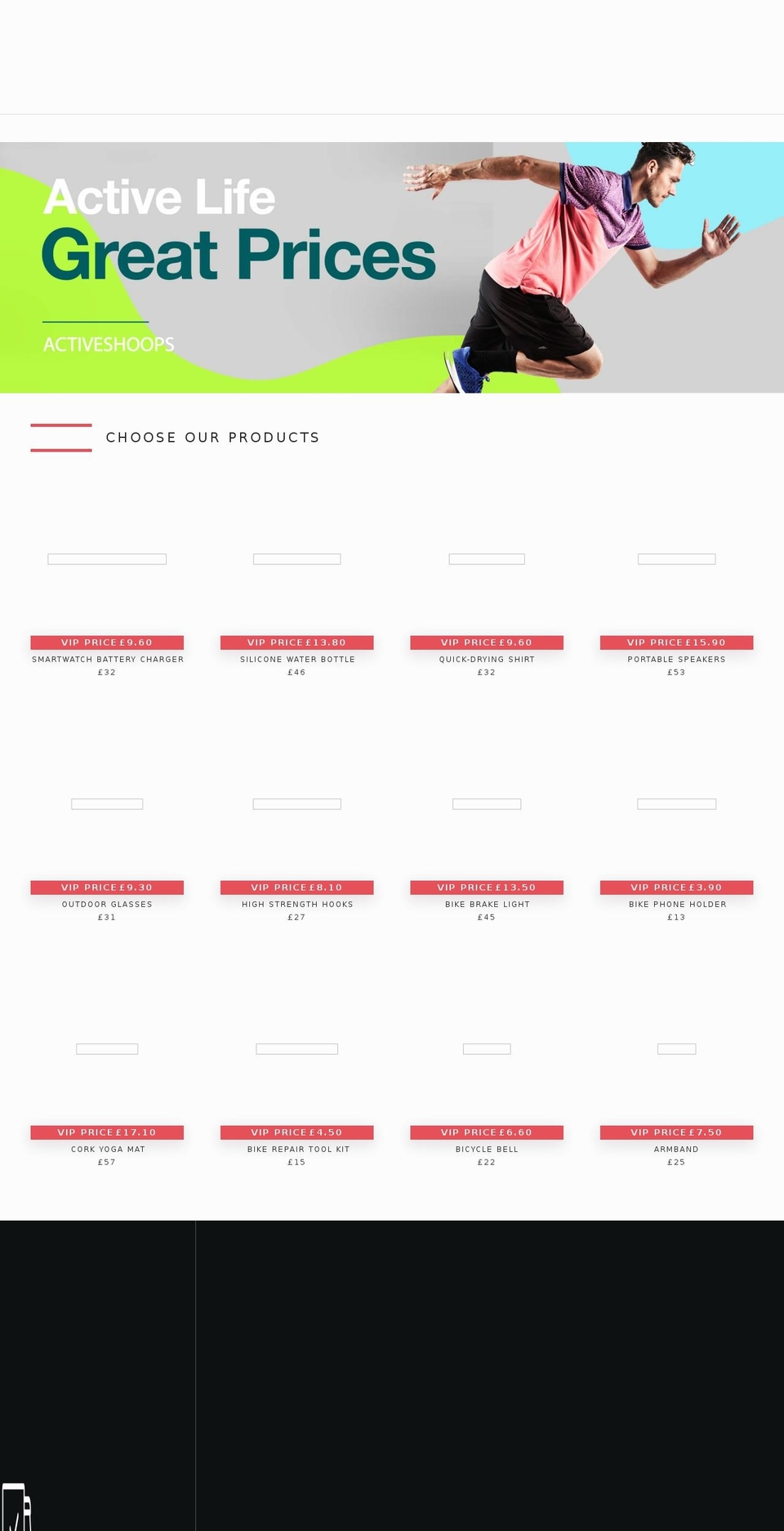 activeshoops.com shopify website screenshot