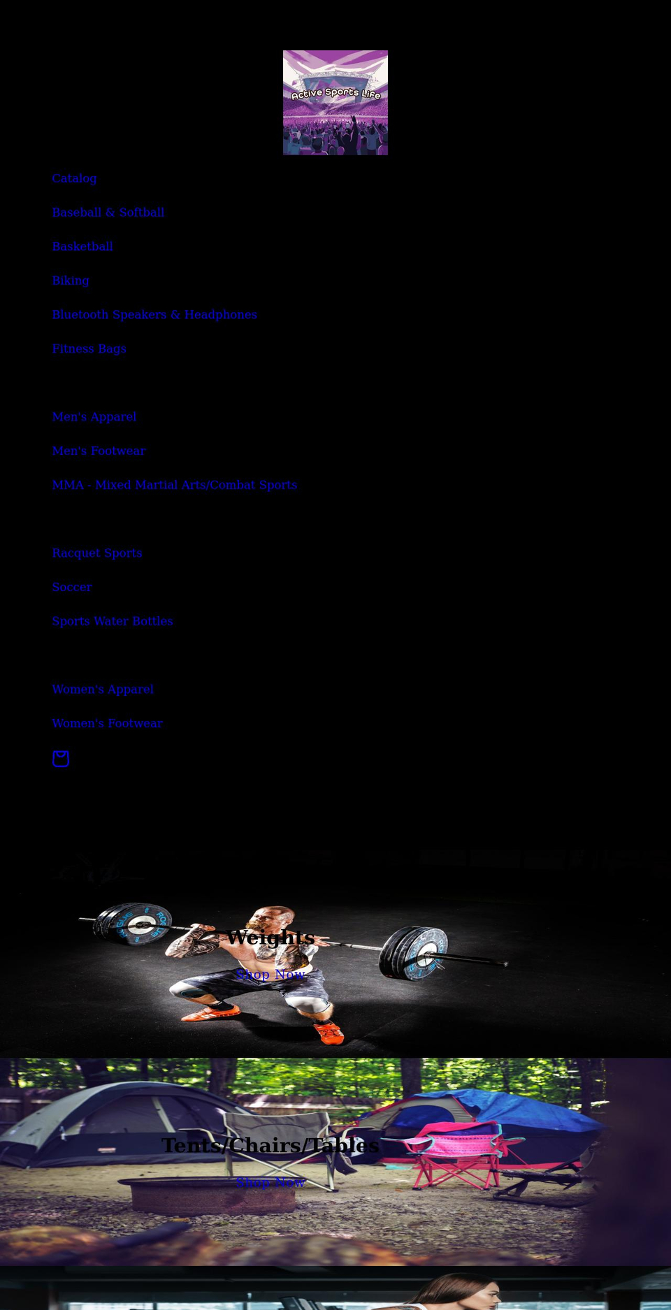 activesportslife.com shopify website screenshot