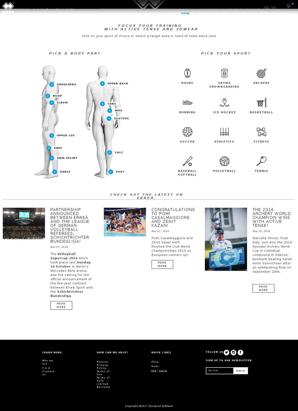 activetense.com shopify website screenshot