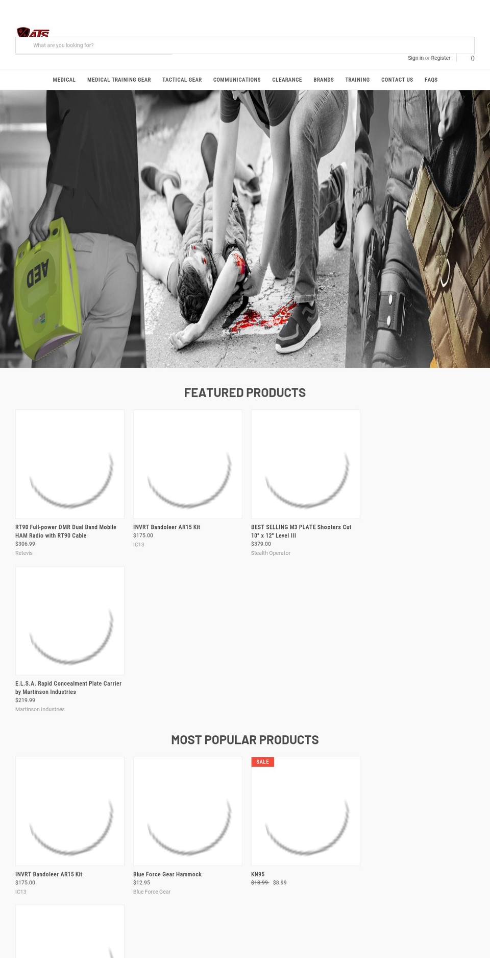 activethreatgear.com — Shopify storefront screenshot
