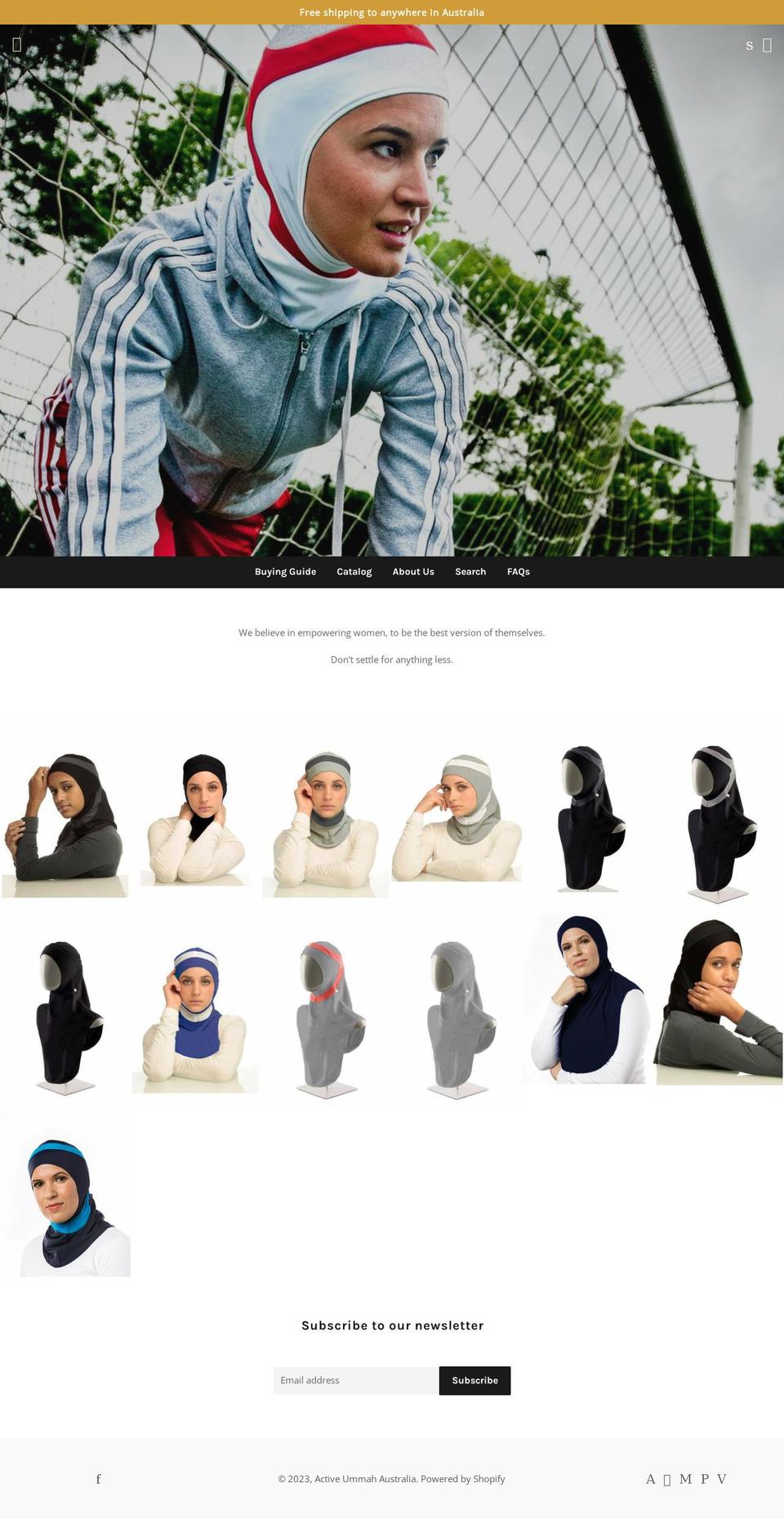 activeummah.net shopify website screenshot