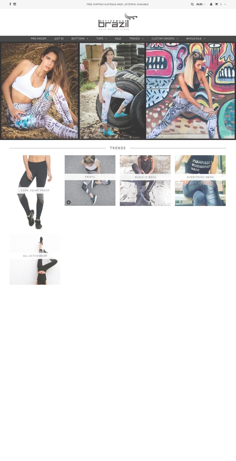 theme-export -- WH Shopify theme site example activewearbrazil.com