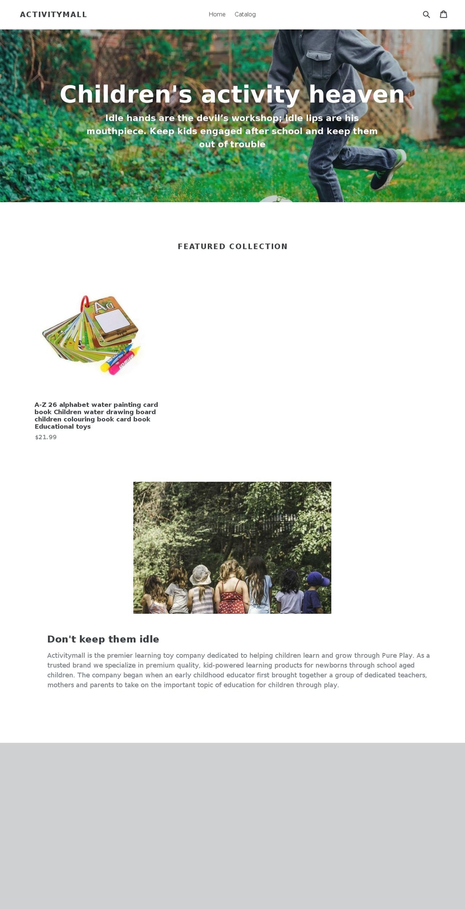 activitymall.com — Shopify storefront screenshot