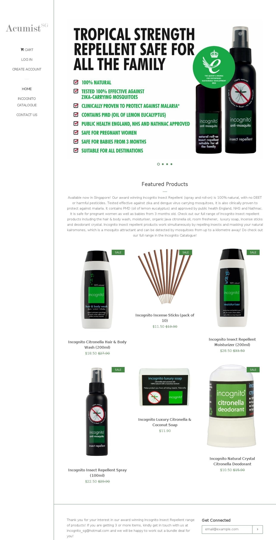 acumistsg.com — Shopify storefront screenshot