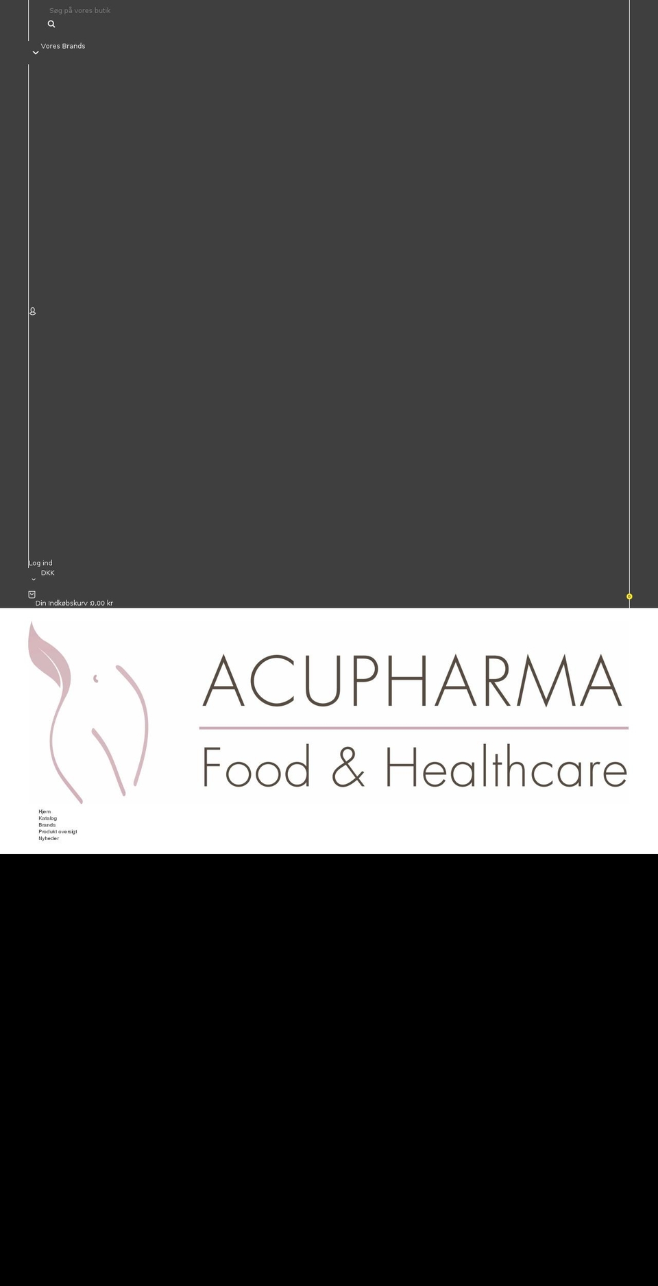 citrus Shopify theme site example acupharma.dk