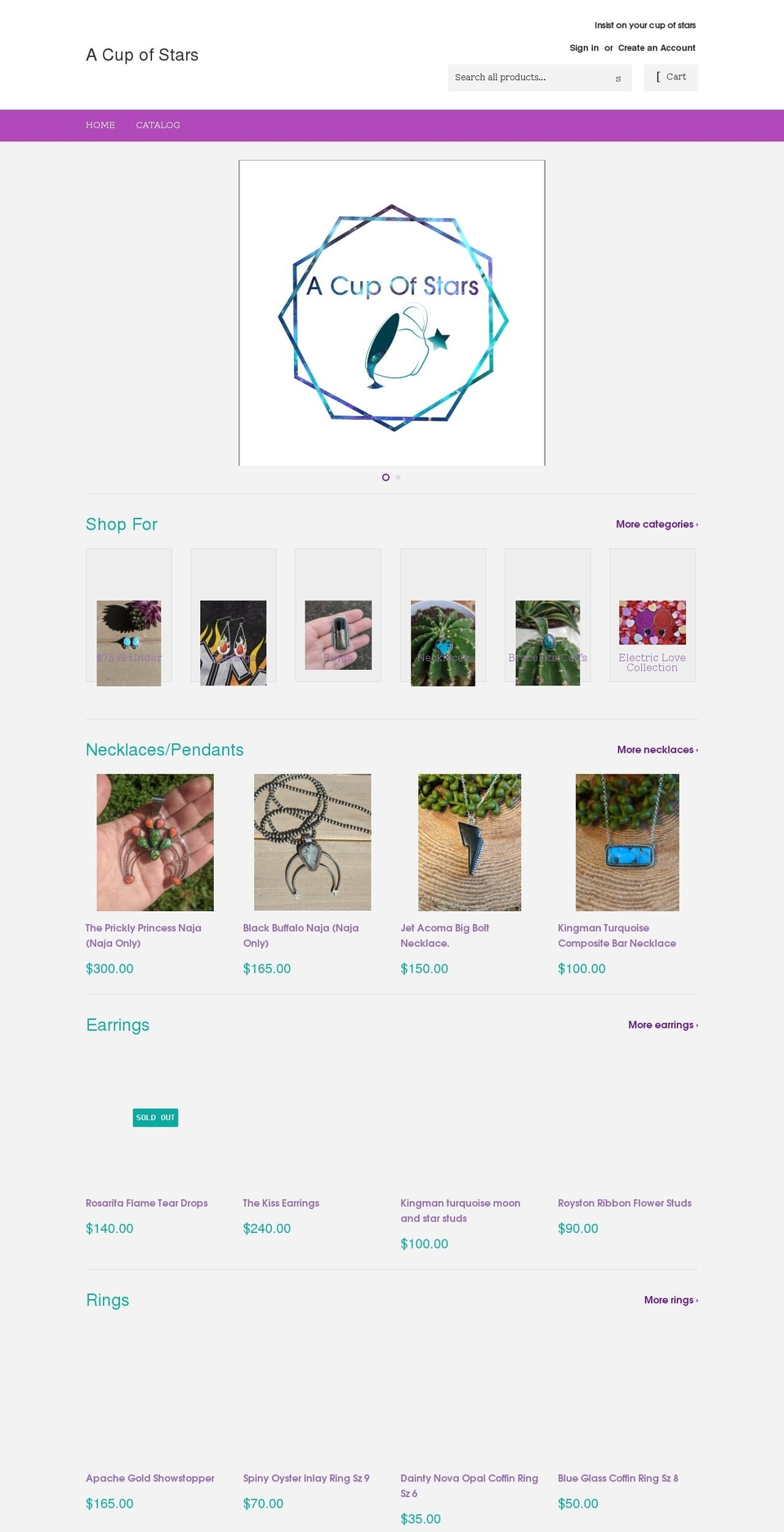 acupofstars.com shopify website screenshot