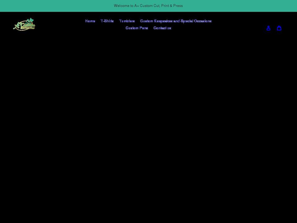 acustomcutprintpresses.com shopify website screenshot