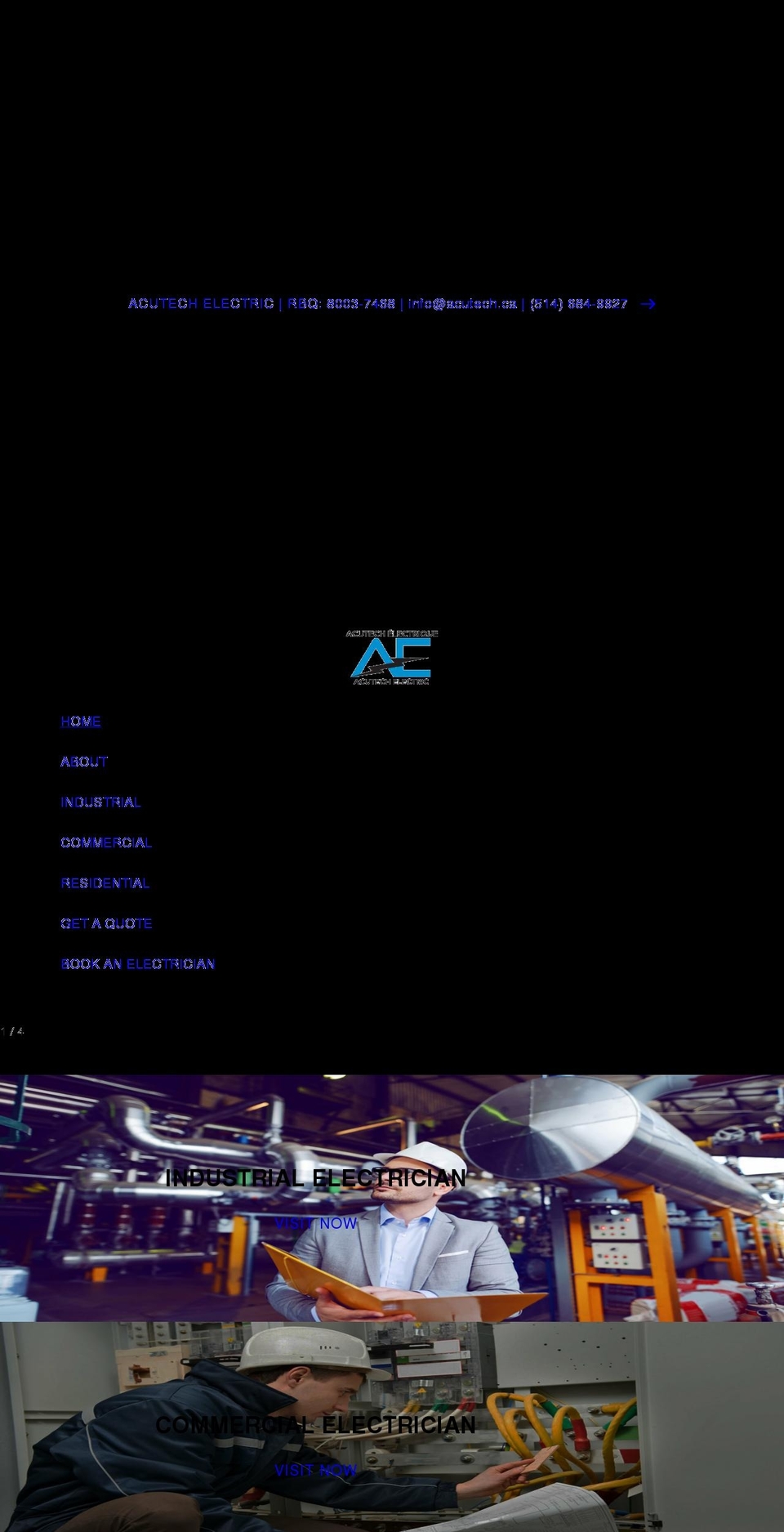 acutech.ca shopify website screenshot