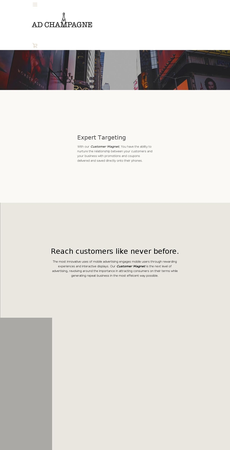 ad-champagne.com — Shopify storefront screenshot