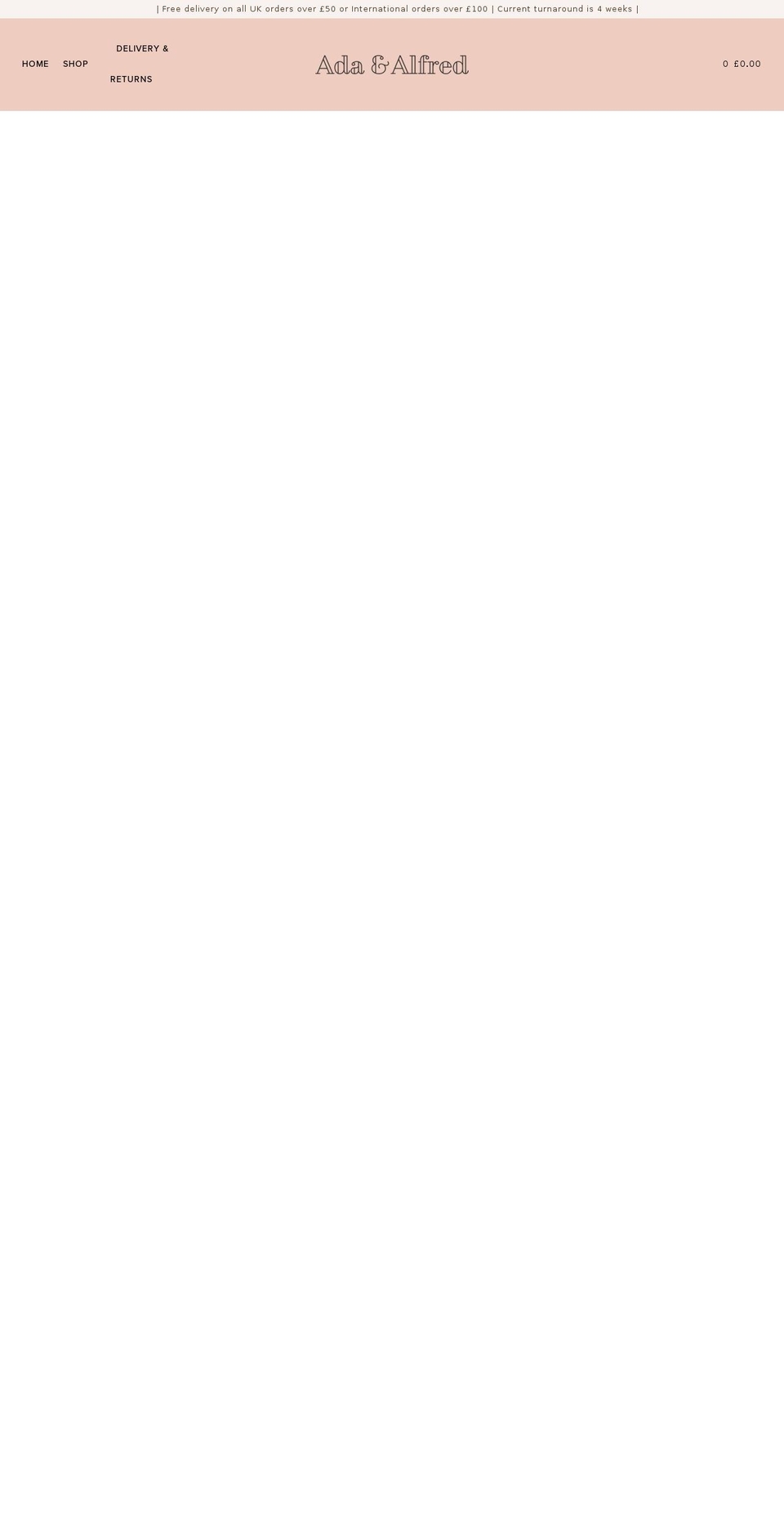 adaandalfred.com — Shopify storefront screenshot