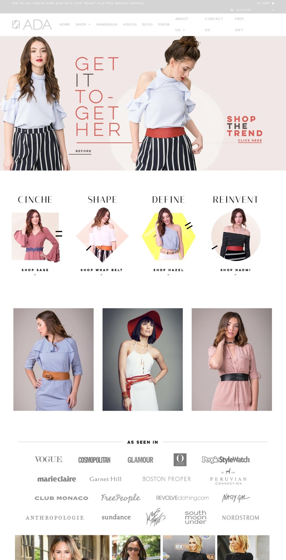 adacollection.com shopify website screenshot