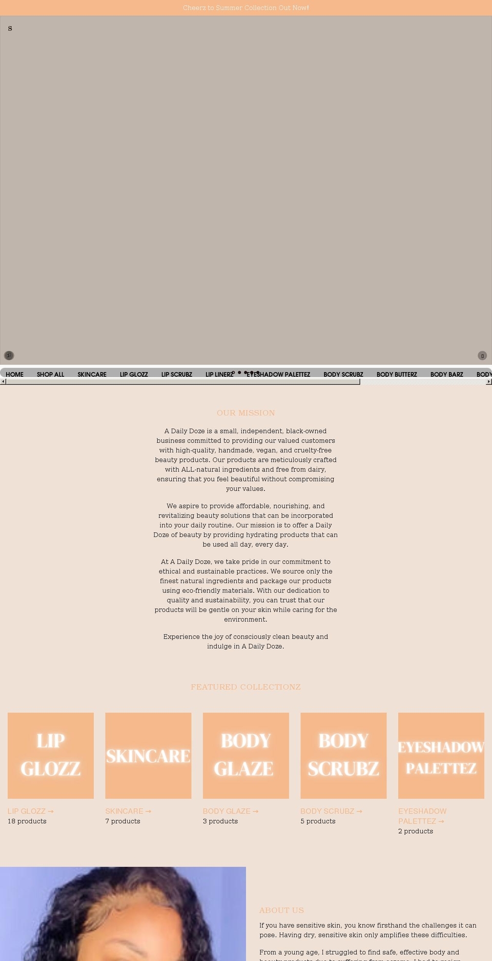 adailydoze.com shopify website screenshot