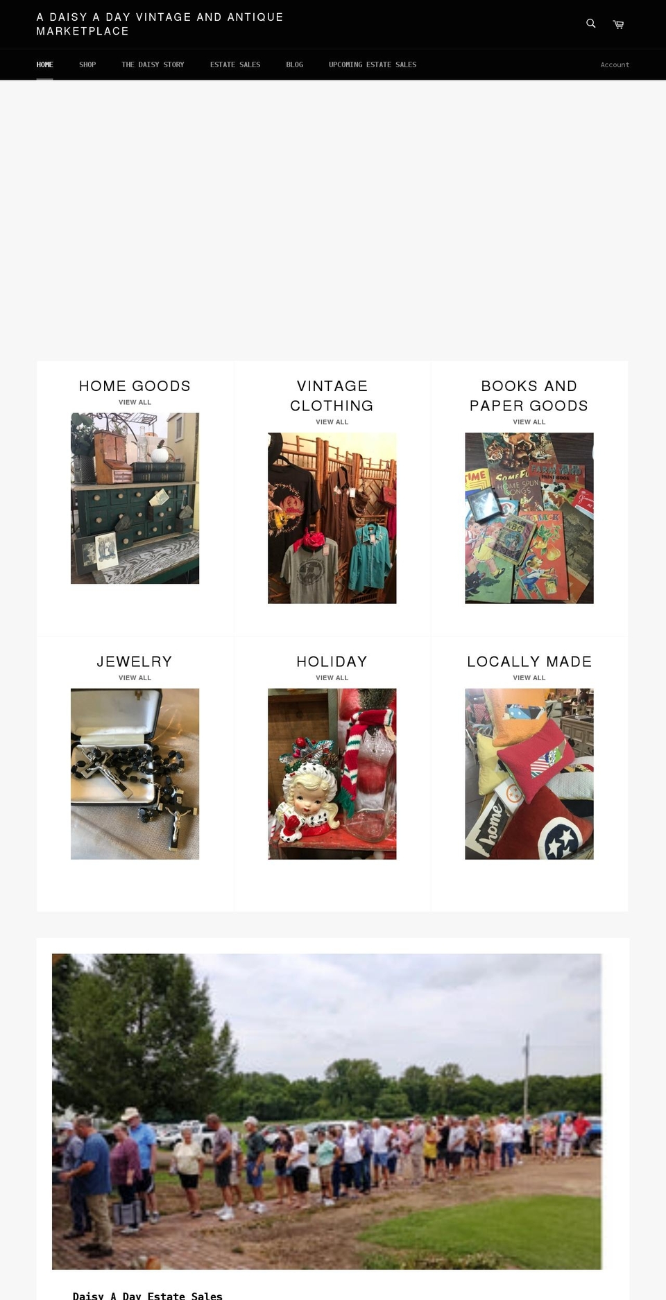 adaisyadayvintage.com shopify website screenshot