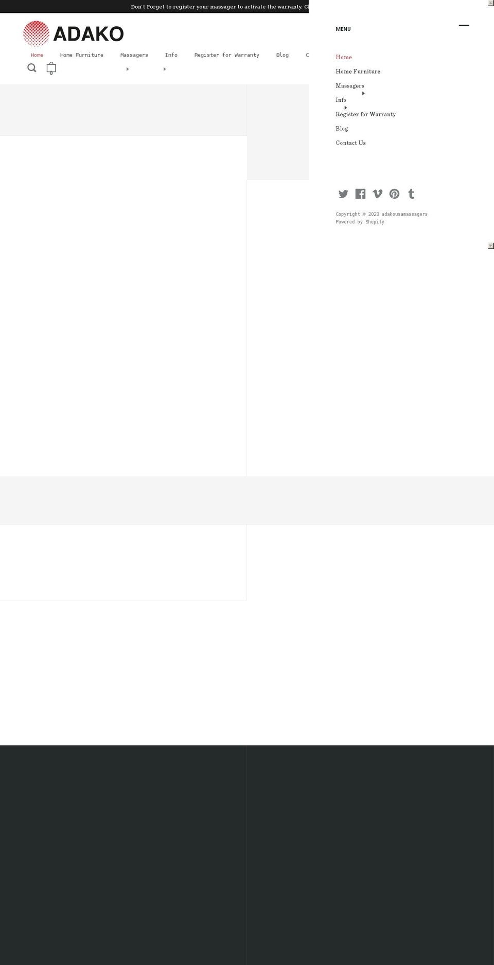 adakousa.com shopify website screenshot