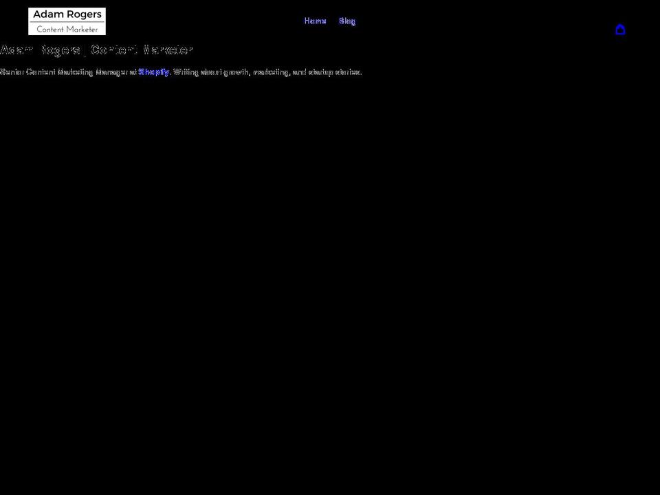 adam-rogers.com shopify website screenshot