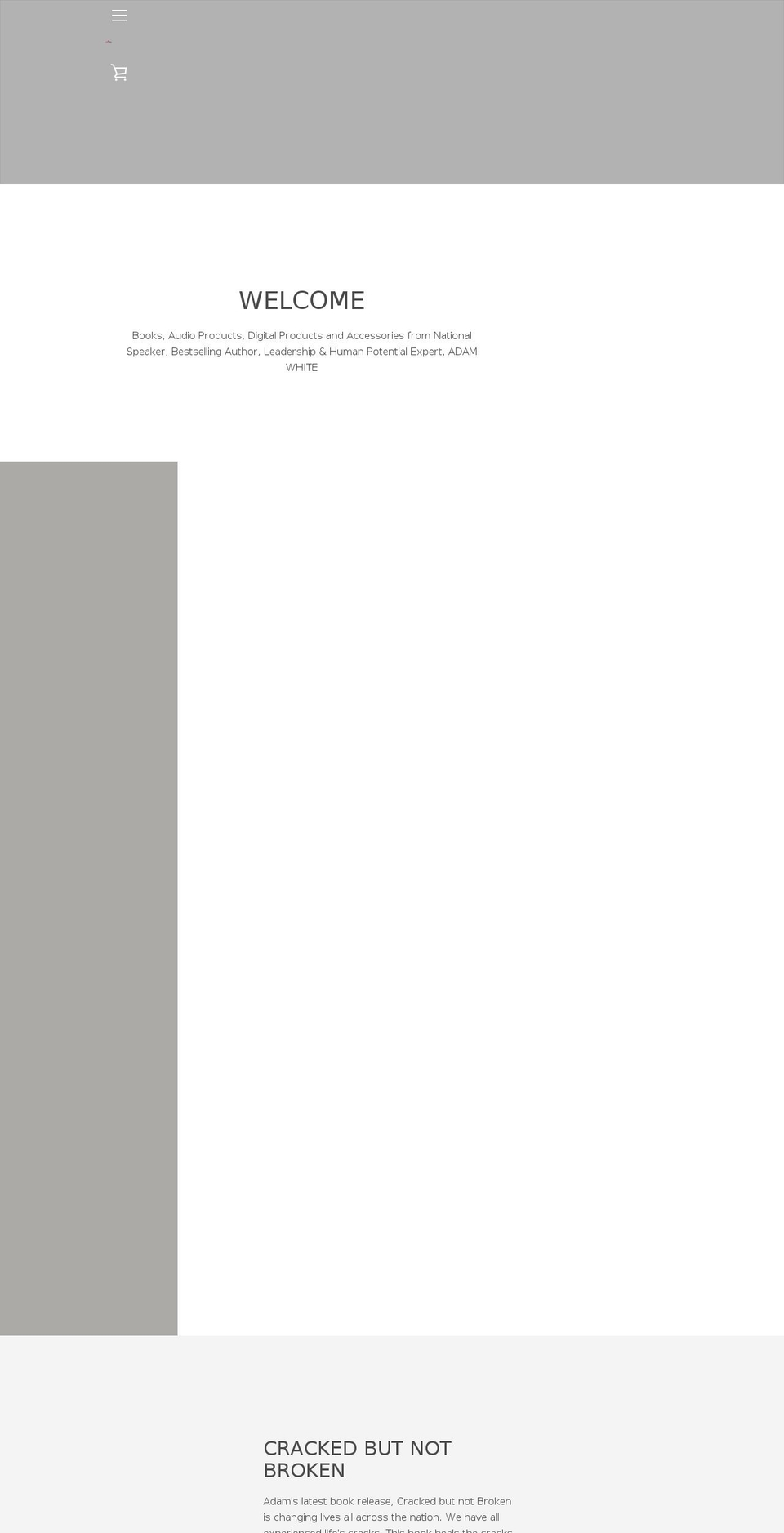 adam-white-store.myshopify.com shopify website screenshot