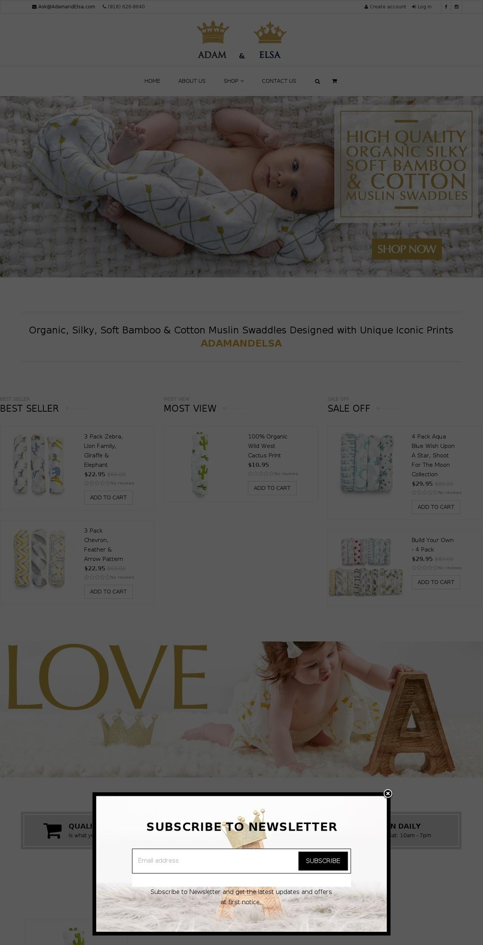 linda-2 Shopify theme site example adamandelsa.com