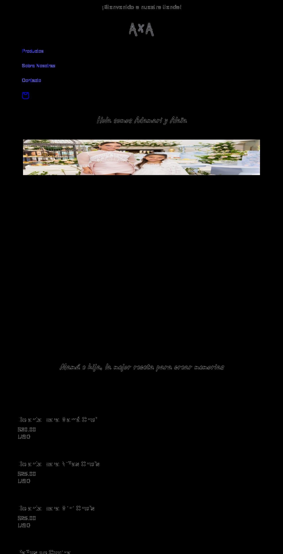adamarilopez.net shopify website screenshot