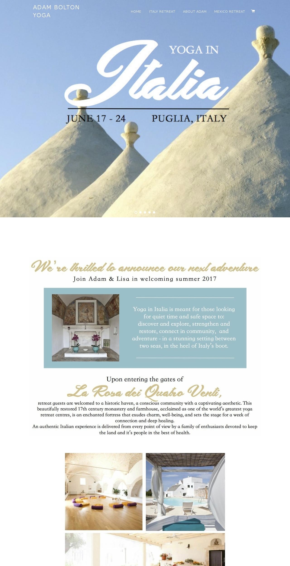 adamboltonyoga.com shopify website screenshot