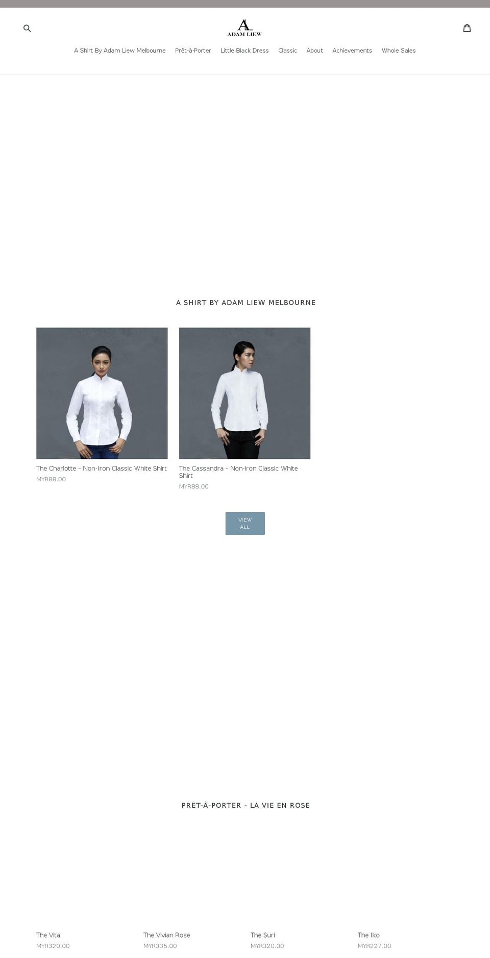 adamliew.com shopify website screenshot