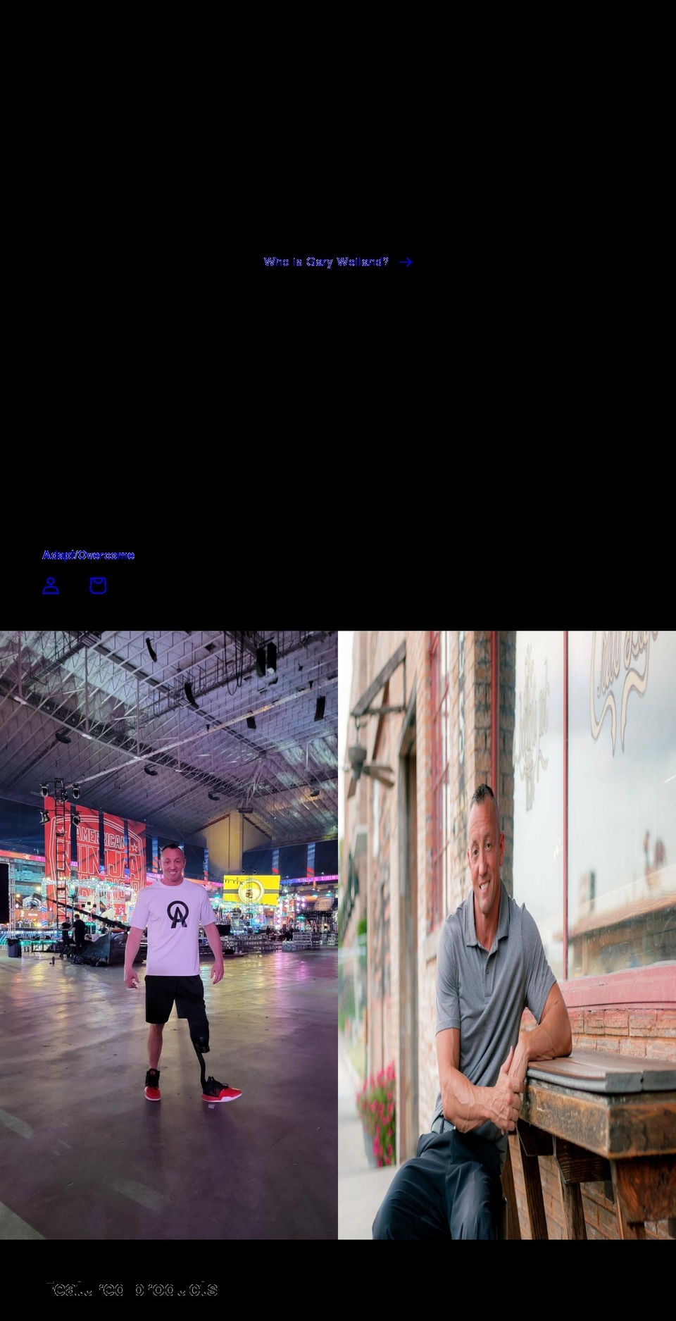adaptandovercomeapparel.com shopify website screenshot