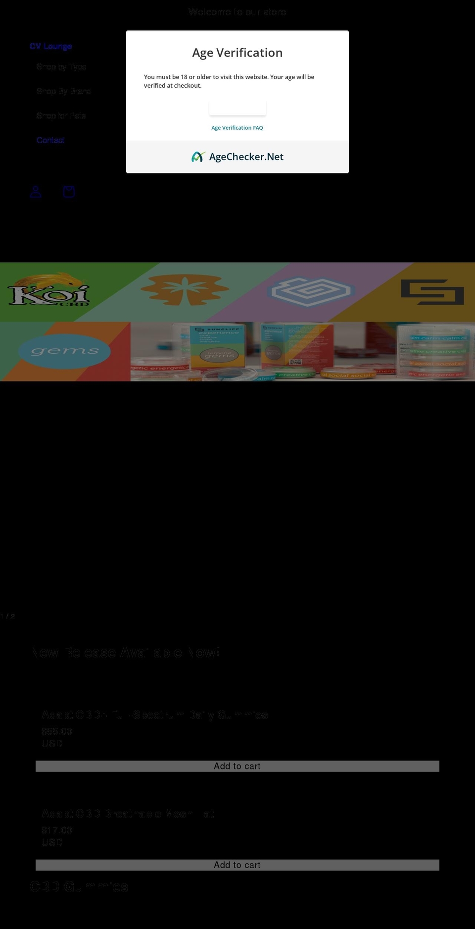 adaptcbd.com shopify website screenshot