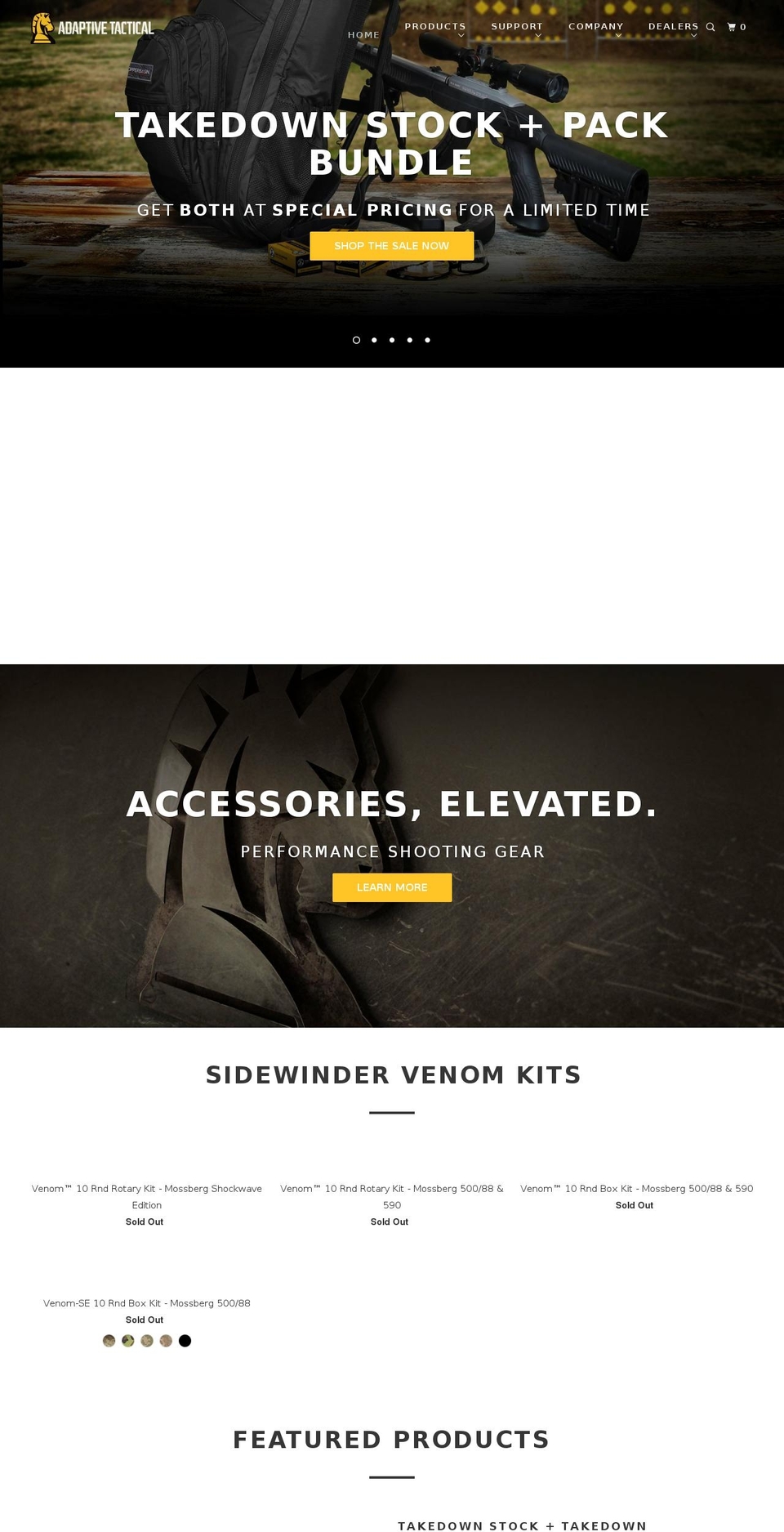 adaptivetactical.com — Shopify storefront screenshot