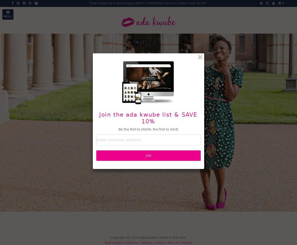 adaqube.com — Shopify storefront screenshot