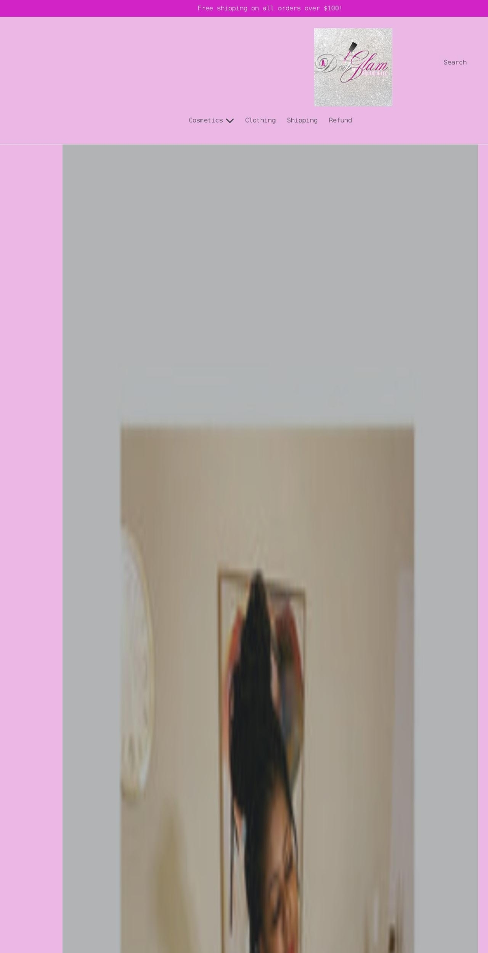 adashofglamboutique.com shopify website screenshot