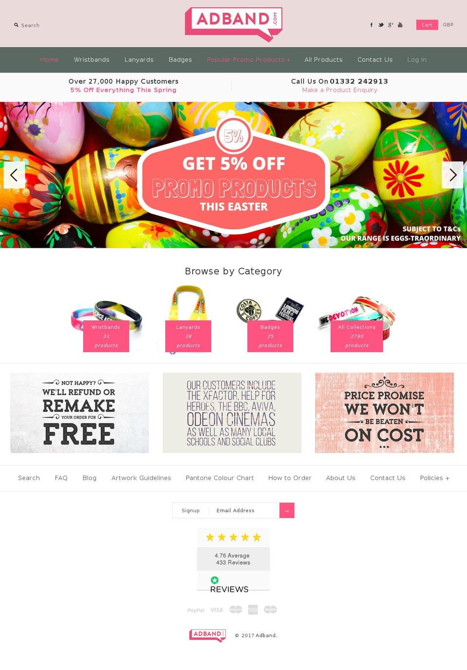 adband.myshopify.com shopify website screenshot