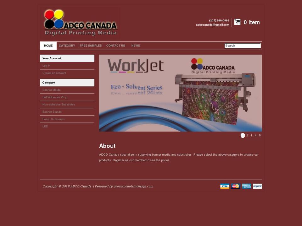 adcocanada.com — Shopify storefront screenshot