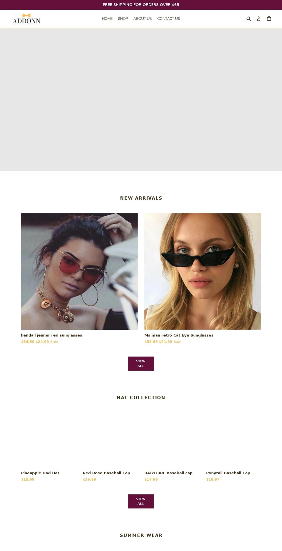 add-onn.com — Shopify storefront screenshot