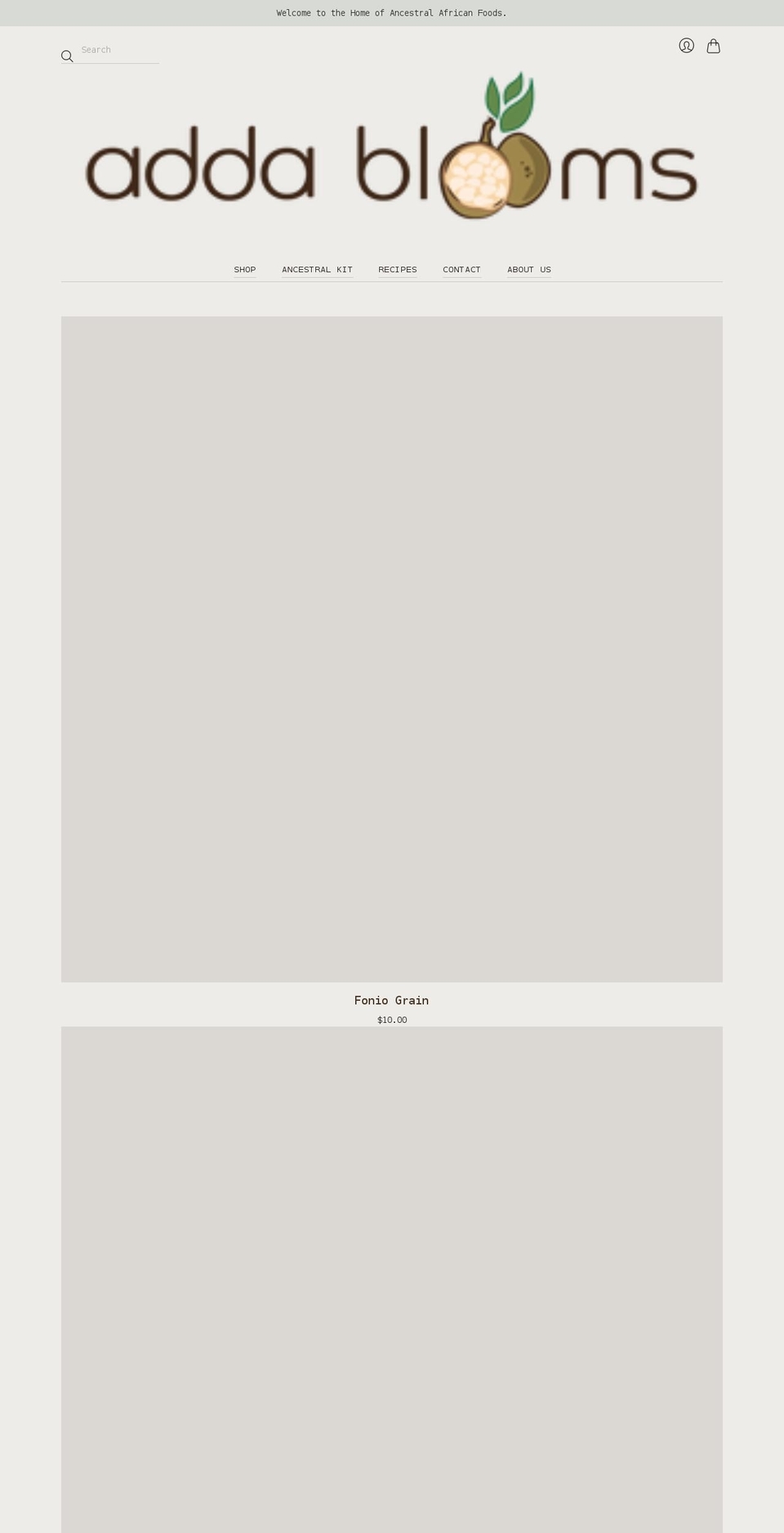 addablooms.com shopify website screenshot