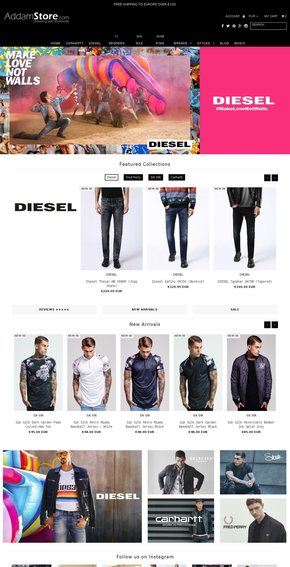 Fashionopolism Shopify theme site example addamstore.com
