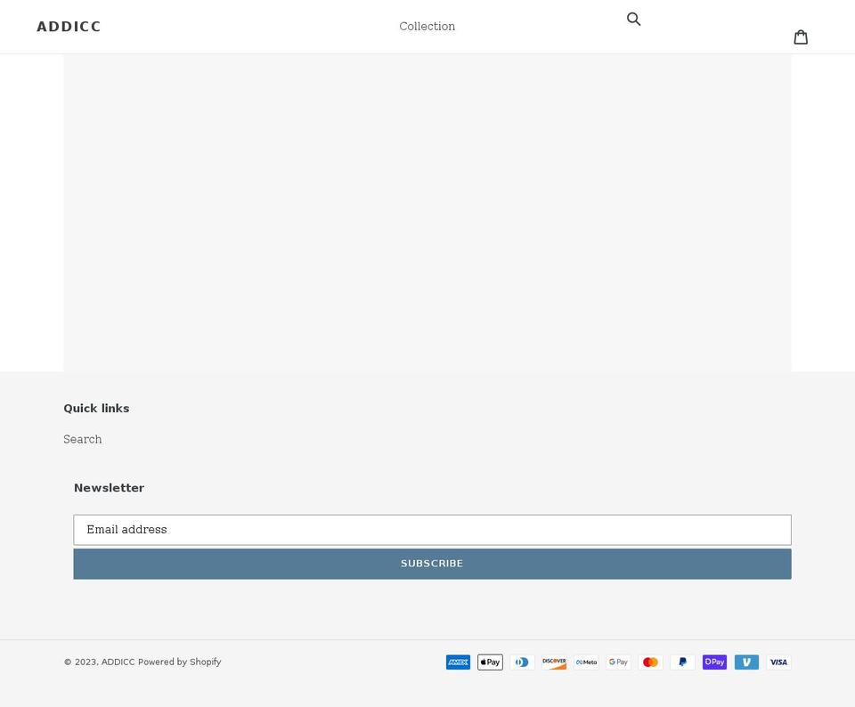 addicc.com shopify website screenshot