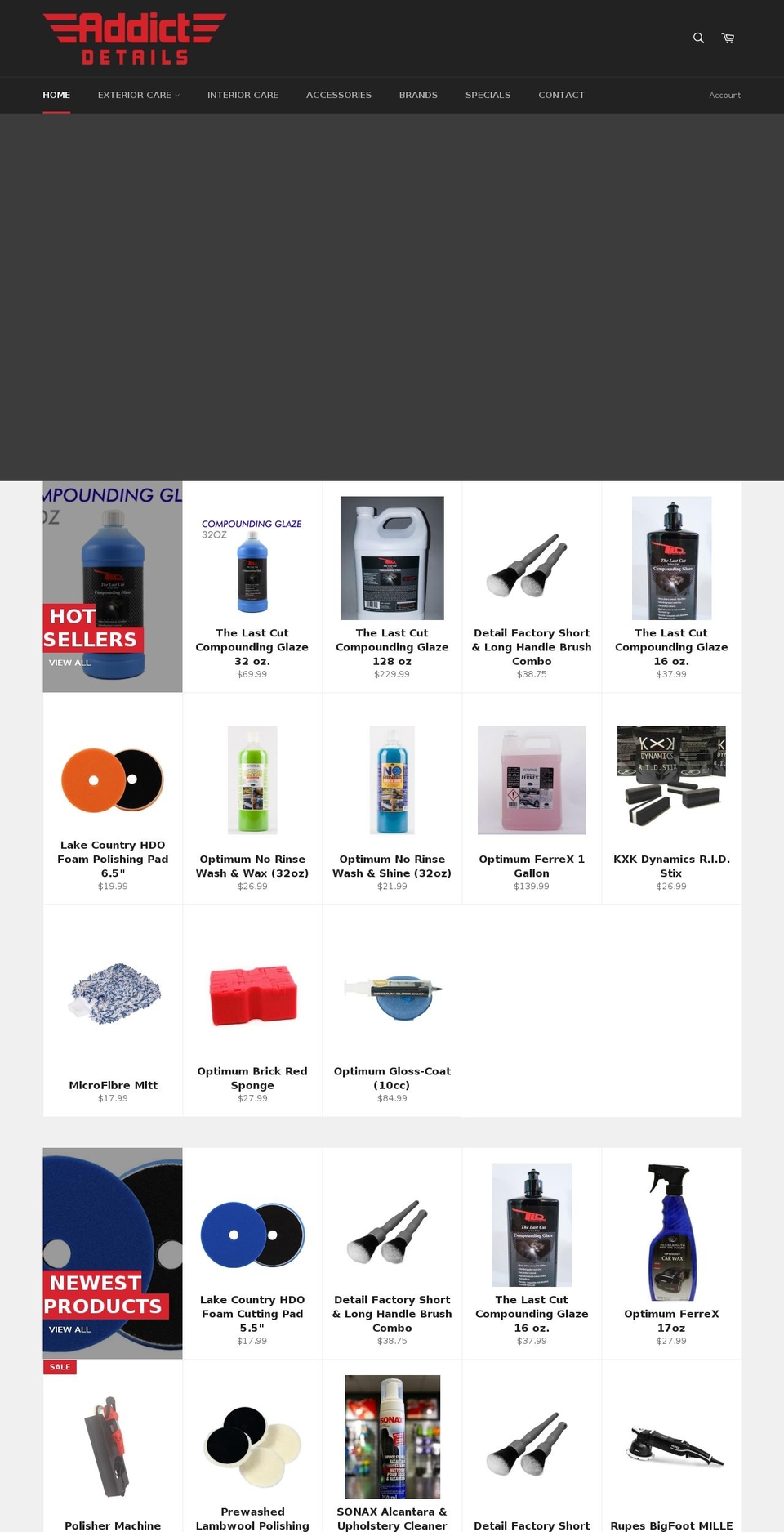 addictdetails.com — Shopify storefront screenshot