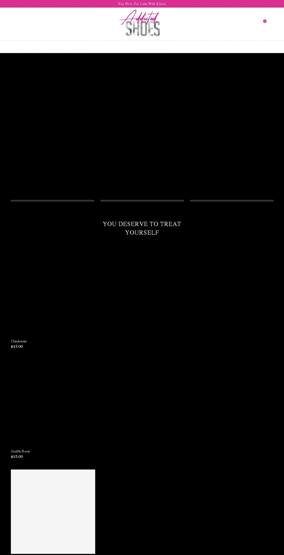 addicted2shoesonline.com shopify website screenshot
