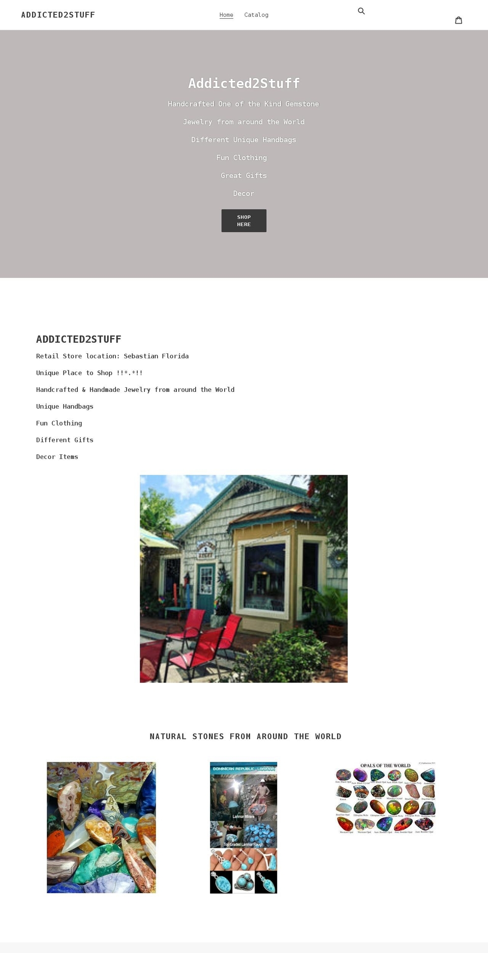 addicted2stuff.com shopify website screenshot