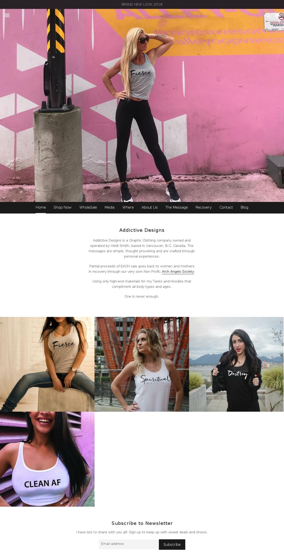 addictivedesigns.ca shopify website screenshot